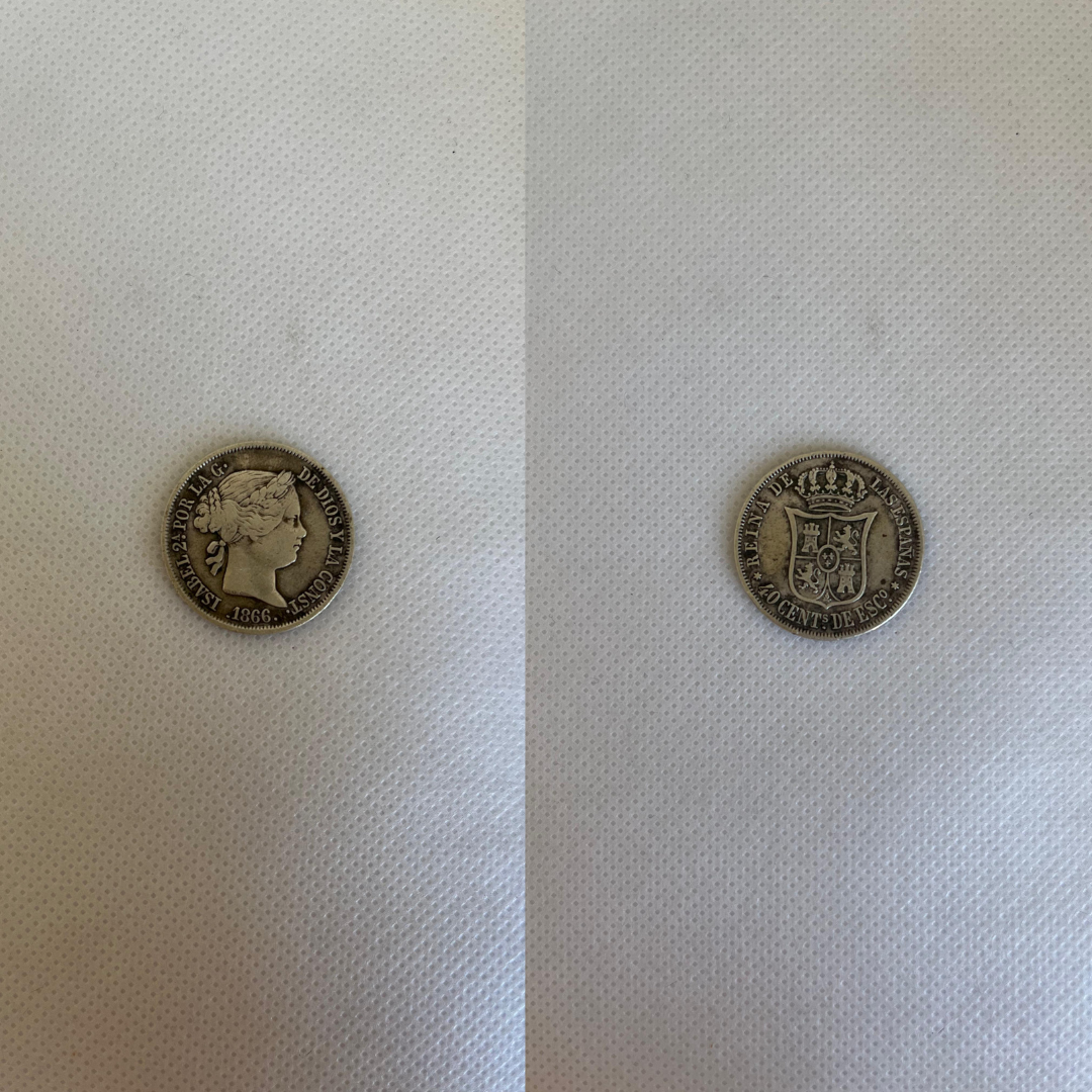 40 Cents. de escudo España 1866
